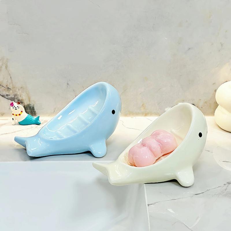 Soap Dish Draining - Креативная мыльница в форме кита для