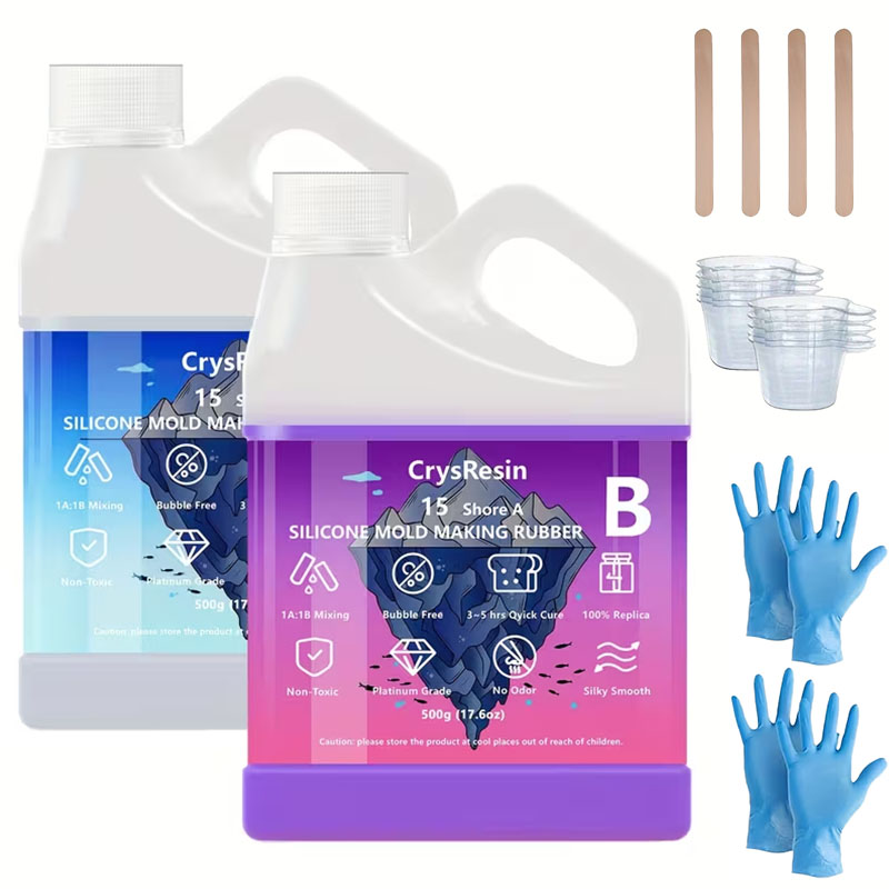 Soap Making Kits - 500 мл, 2 бутылки жидкого силикона