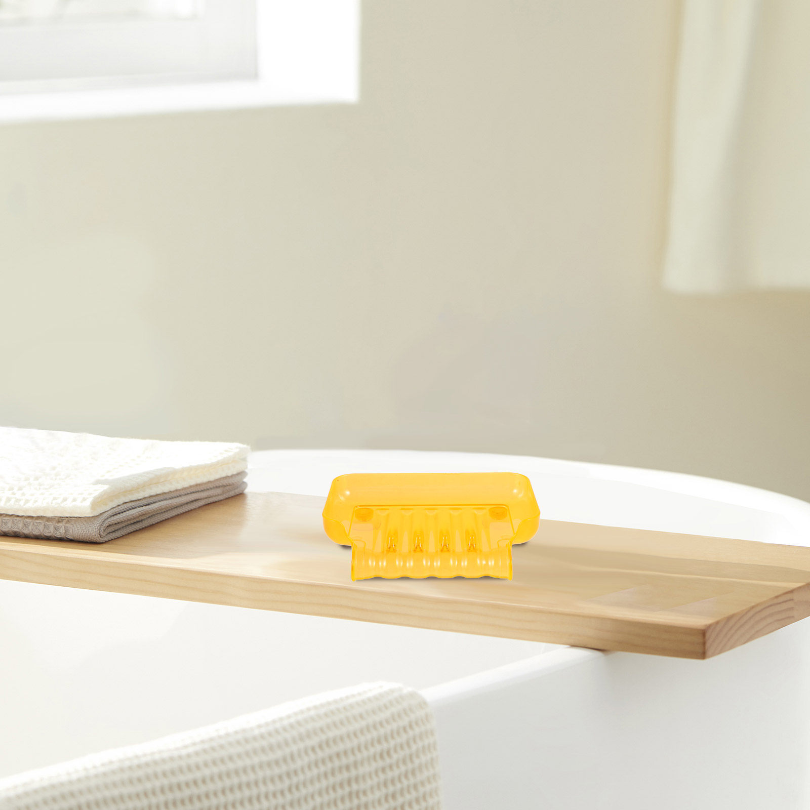 Soap Dish Draining - Мыльница с двумя присосками, яркого цвета,