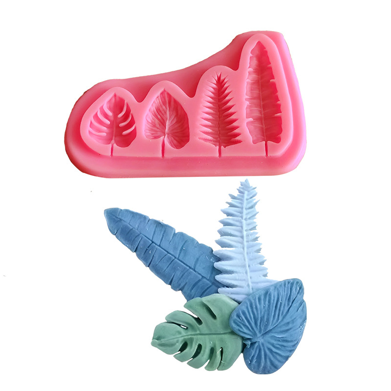 Soap Making Party - Пальмовые листья и листья черепахи, силиконовые