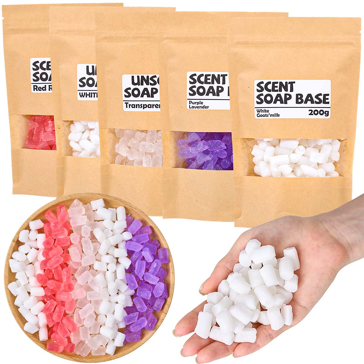 Soap Making Glycerin - 200 г цветная глицериновая основа для