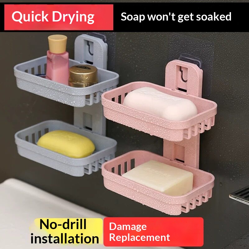 Настенная двухслойная мыльница – обзор и цена Soap Dish Draining