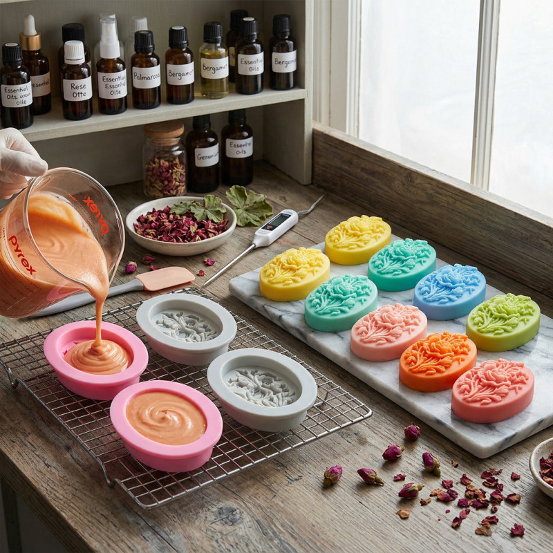 4 силиконовые формы в форме цв – обзор и цена Soap Making Kits